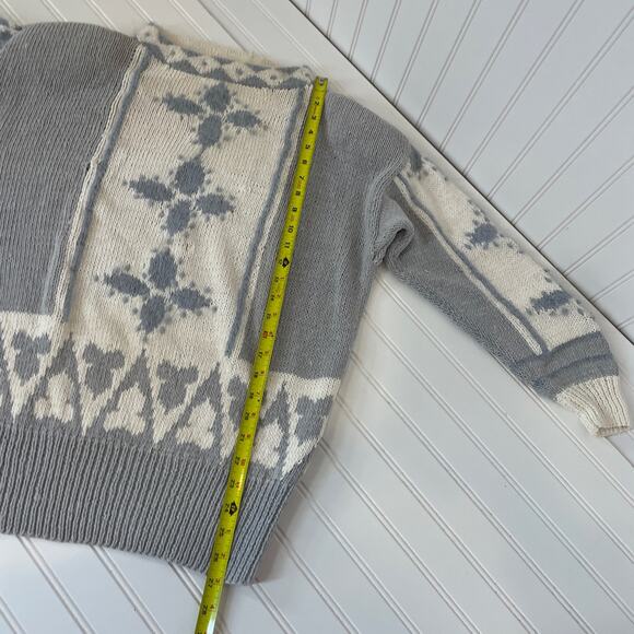 Vintage Jennifer Reed Women’s Ramie Cotton Wool Sweater 3/4 Sleeve Size L - Picture 3 of 7